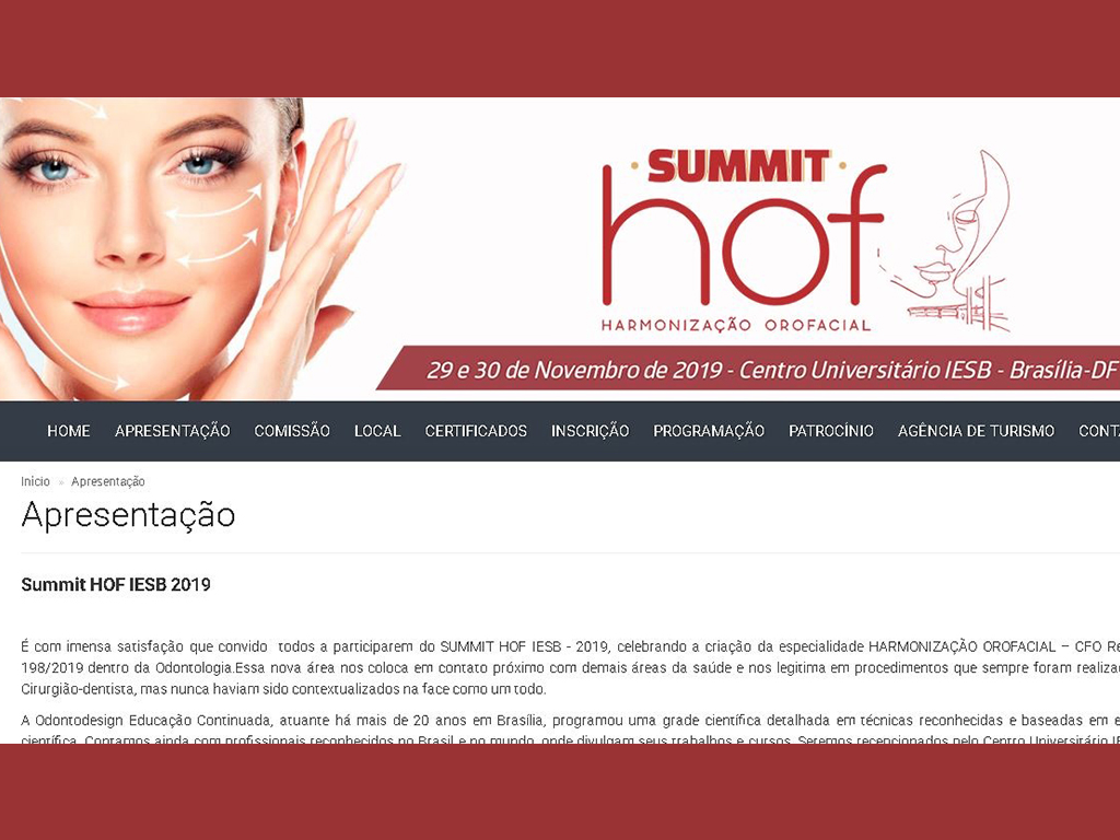 Summit Hof - congresso de odontologia para harmonização facial